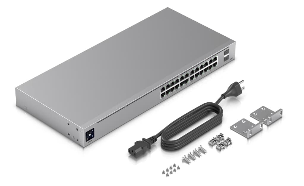 UBNT UniFi Standard 24 PoE (USW-24-POE) | 24 Port Fanless Layer 2 PoE Switch