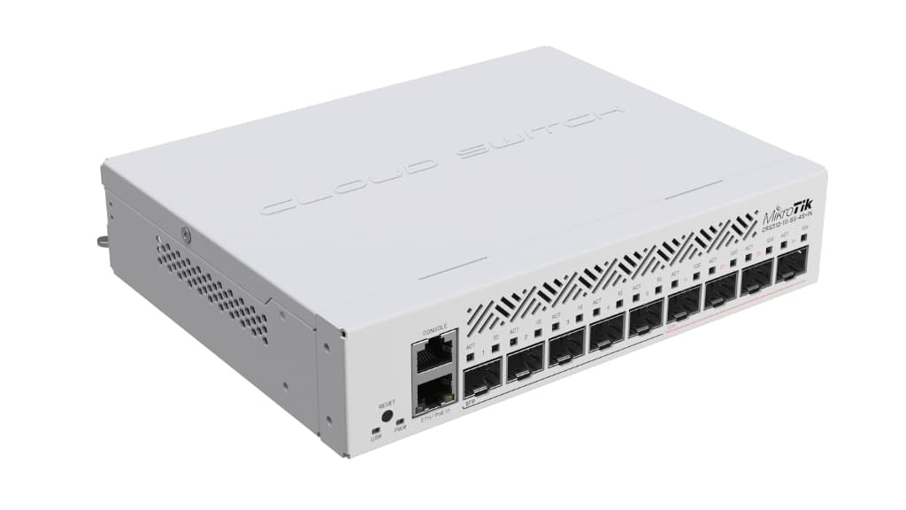 MikroTik CRS310-1G-5S-4S+IN 4× 10G SFP+, 5× 1G SFP Switch