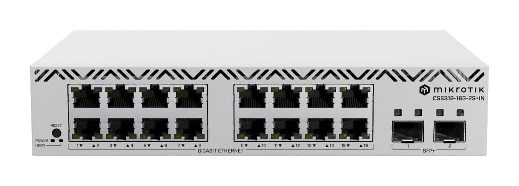 MikroTik CSS318-16G-2S+IN 16 Port Yönetilebilir Switch