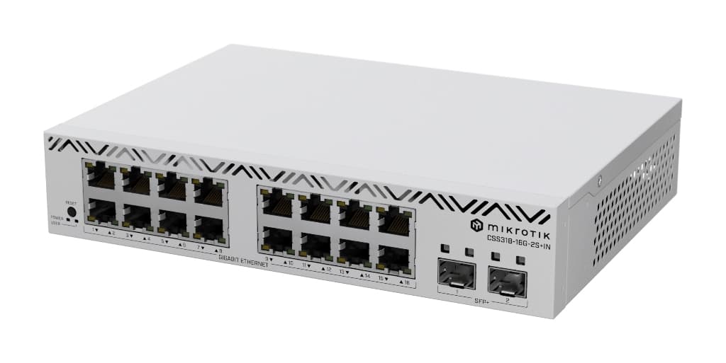 MikroTik CSS318-16G-2S+IN 16 Port Yönetilebilir Switch