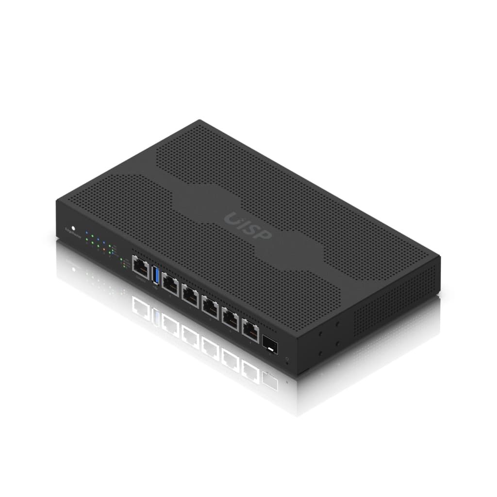UBNT EdgeRouter 6 PoE (ER-6P) – 5 Port Gigabit RJ45, SFP Port ve 24V Pasif PoE Destekli Fansız Router