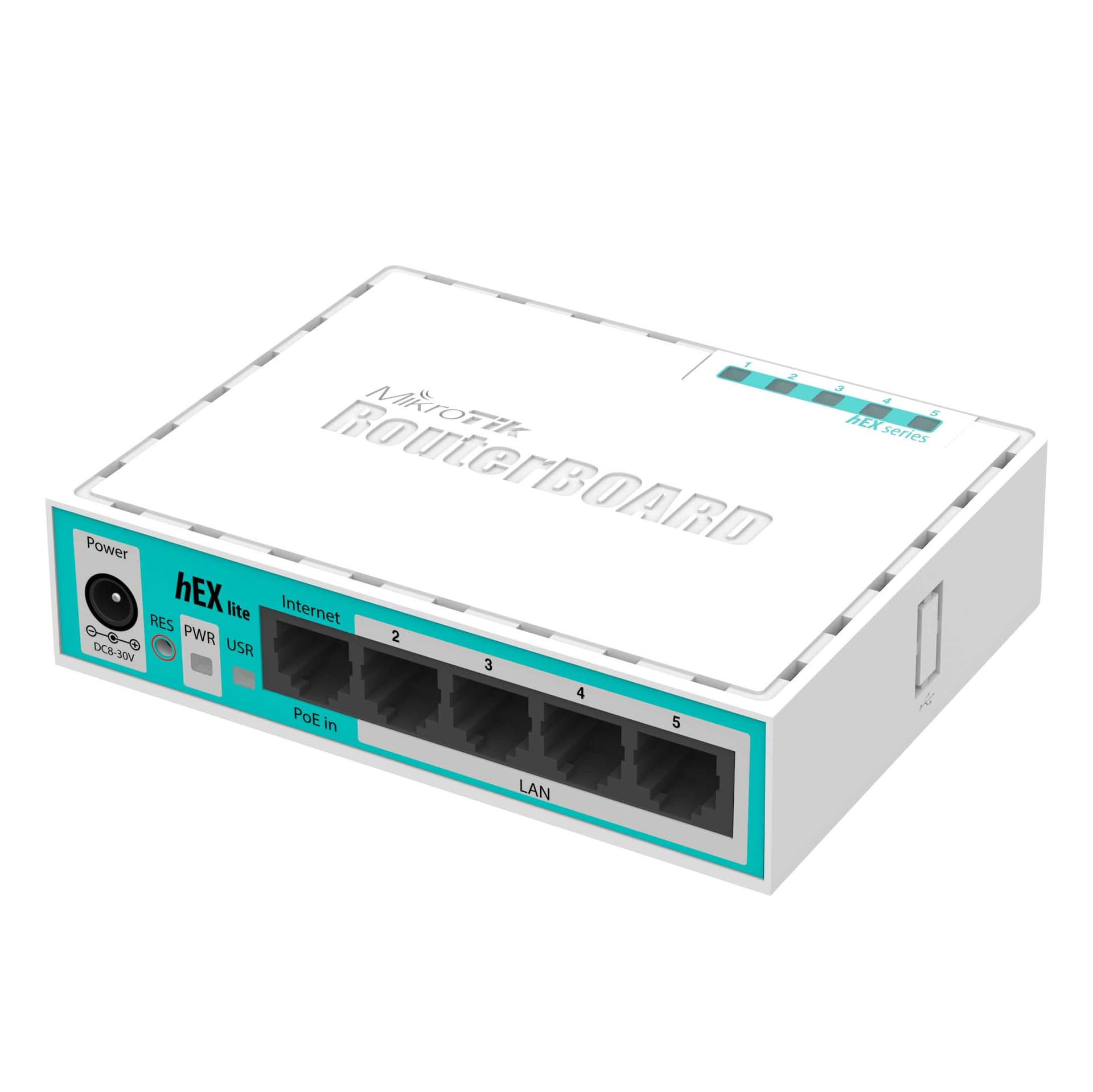MikroTik RB750r2 - MikroTik hEX Lite 5 port L4 Soho Router + Firewall