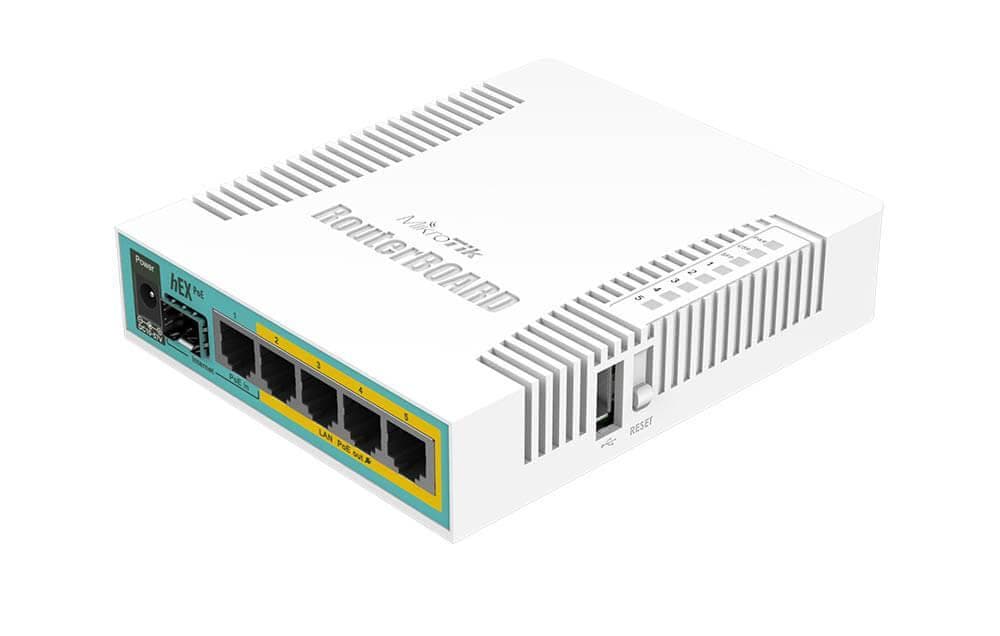 MikroTik RB960PGS - MikroTik hEX PoE 4 Port PoE Gigabit PoE Firewall Router Switch
