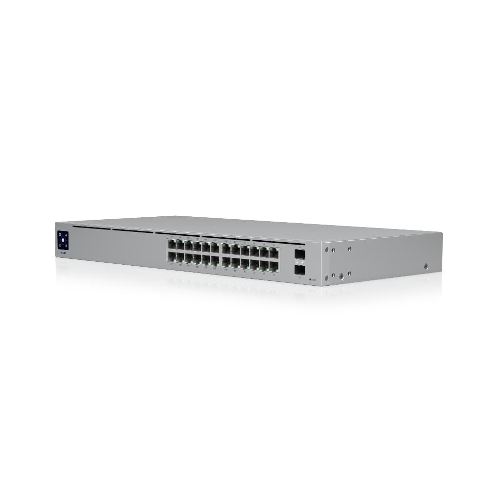 UBNT UniFi Standard 24 PoE (USW-24-POE) | 24 Port Fanless Layer 2 PoE Switch