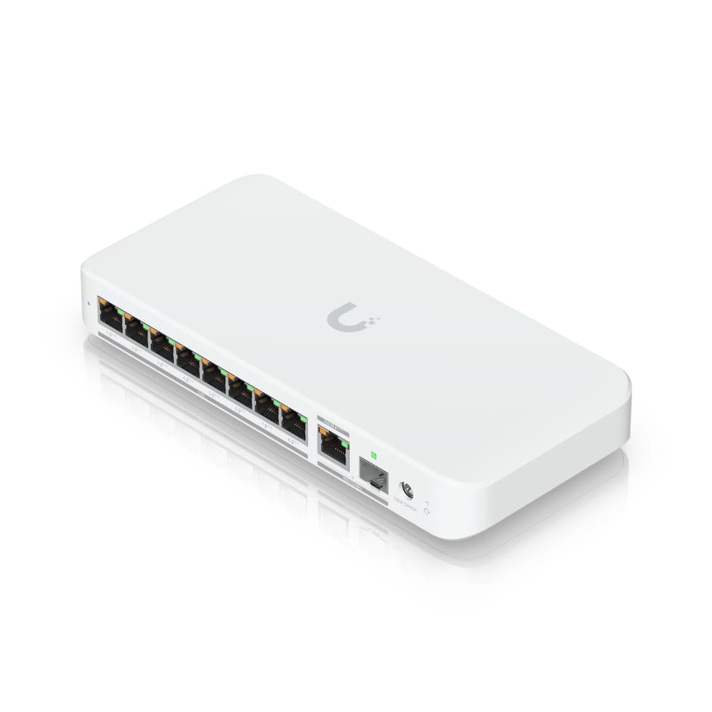 UBNT UniFi Flex 2.5G PoE (USW-Flex-2.5G-8-PoE)  | 8 Port 2.5GbE PoE++, 10G Combo Uplink Switch