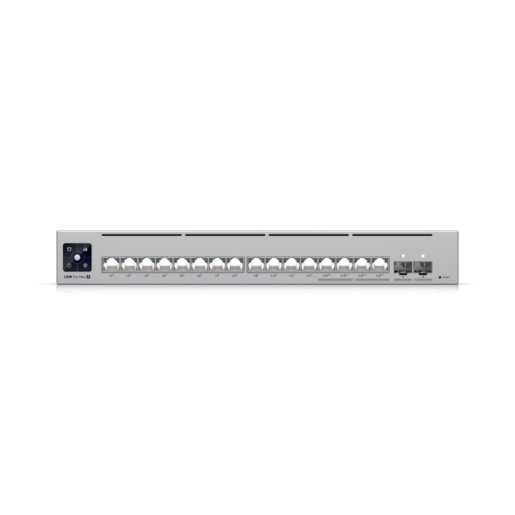 UBNT UniFi Pro Max 16 PoE (USW-Pro-Max-16-PoE) | 2.5GbE PoE++ Layer 3 UniFi Switch
