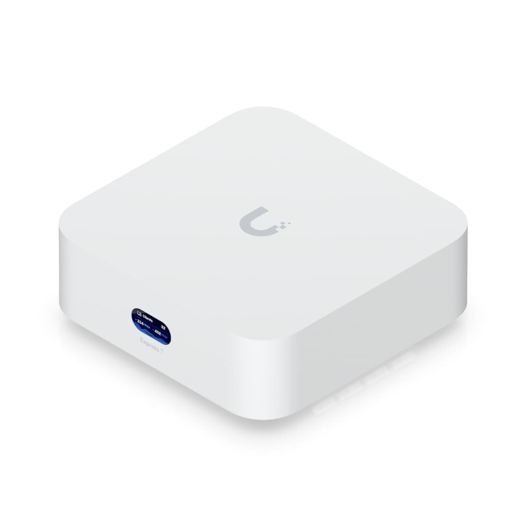 UBNT UniFi Express 7 (UX7) – WiFi 7 (6 GHz) Entegre 10G Cloud Gateway, Mesh Genişletme ve 2.3 Gbps IDS/IPS