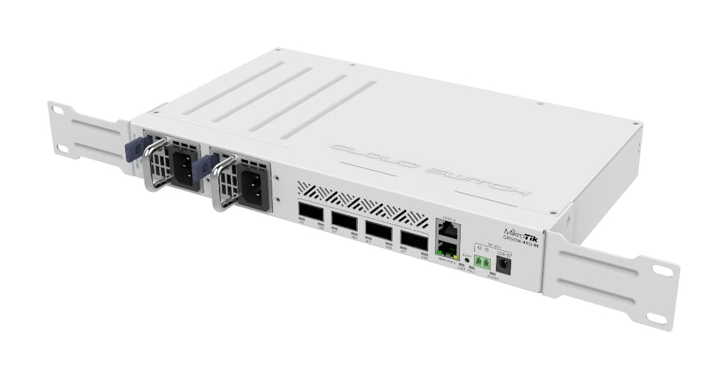 MikroTik CRS504-4XQ-IN 4× 100G QSFP28, 16× 25G breakout, 800 Gbps İç Mekan Omurga Switch