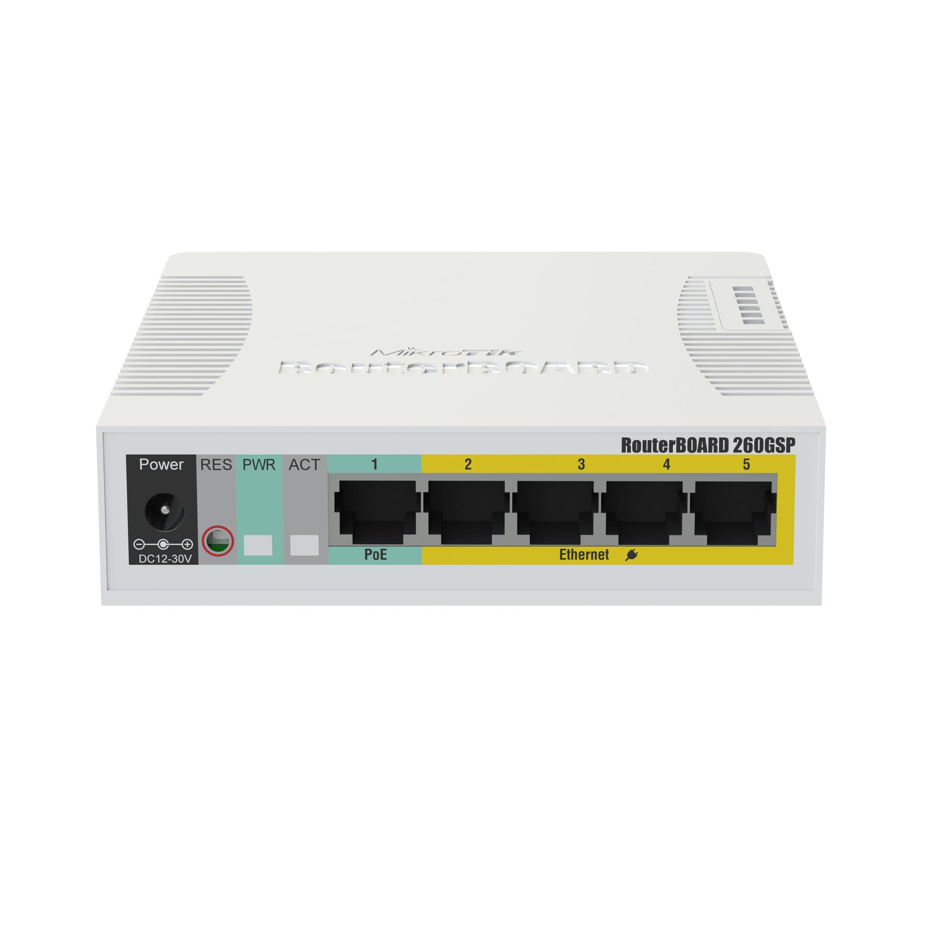 MikroTiK RB260GSP Indoor Case and Power Supply