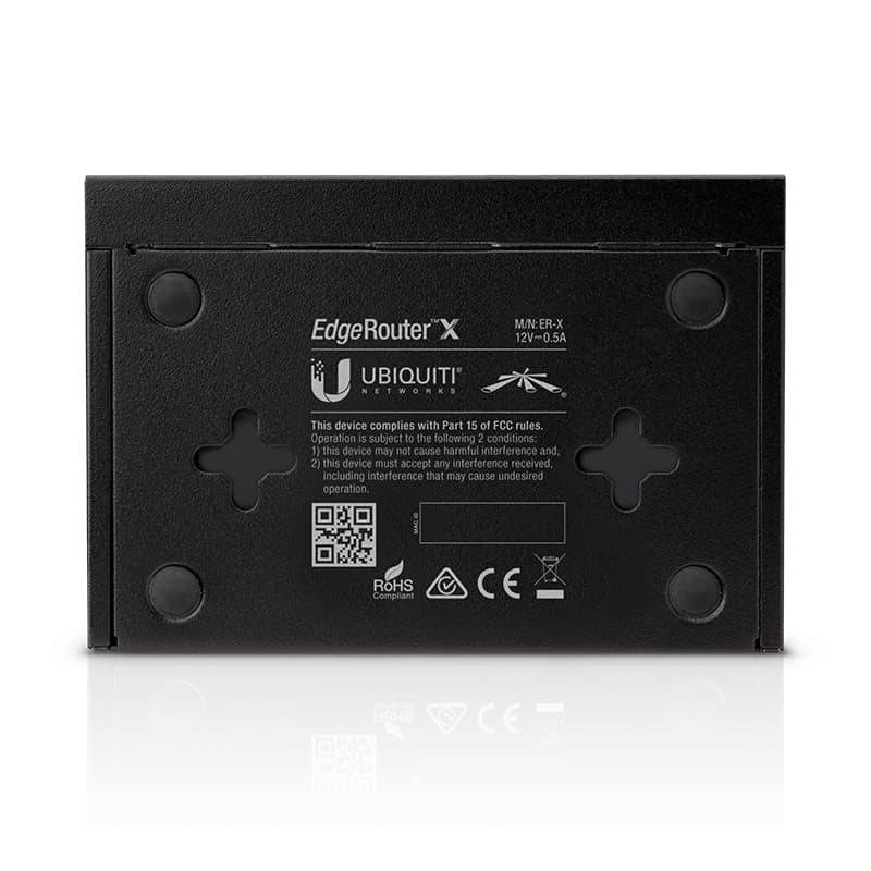 UBNT EdgeRouter X (ER-X) – Gigabit Router, 24V Pasif PoE Girişi ve PoE Passthrough Destekli Kompakt Router