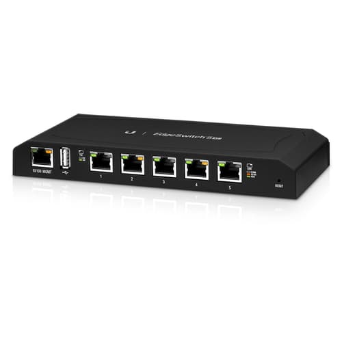 UBNT EdgeSwitch 5XP (ES-5XP) – 5 Gigabit PoE Portlu, Kompakt ve Güçlü Pasif PoE Switch