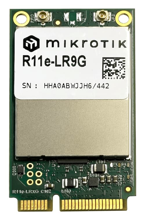 MikroTik R11e-LR9G | 915 MHz LoRa® miniPCIe Modül (TTN hazır)