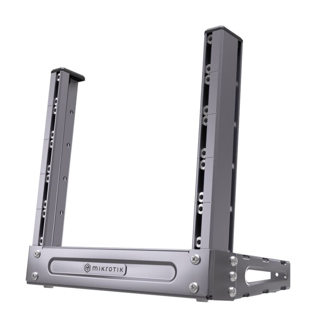 MikroTik SolidRACK 5 mini | 10 inch 5U Masaüstü Rack, Ayarlanabilir Açı ve Masa Altı Montaj