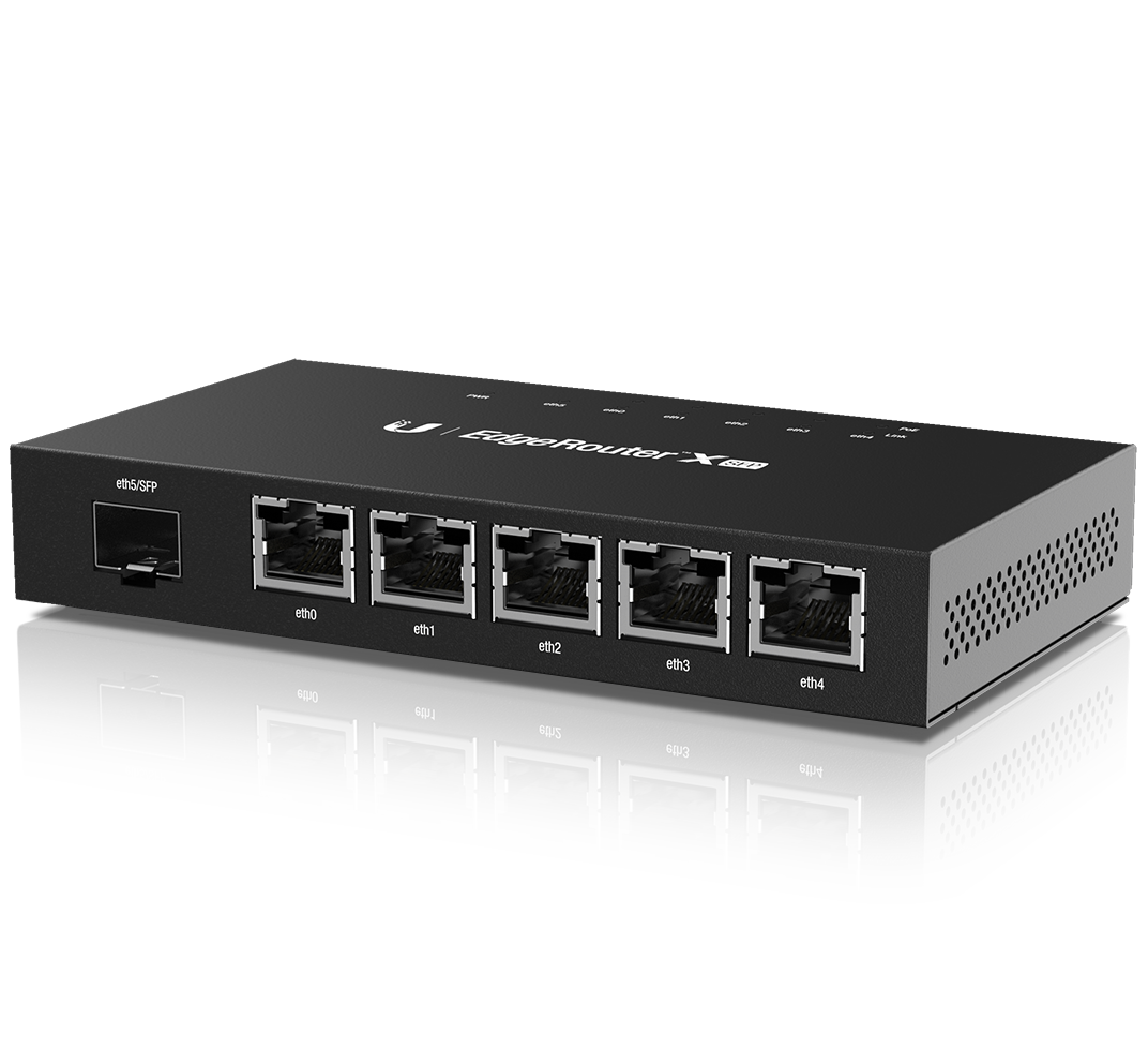UBNT ER‑X‑SFP UBNT EdgeRouter X SFP 6 Port Gigabit Firewall Router