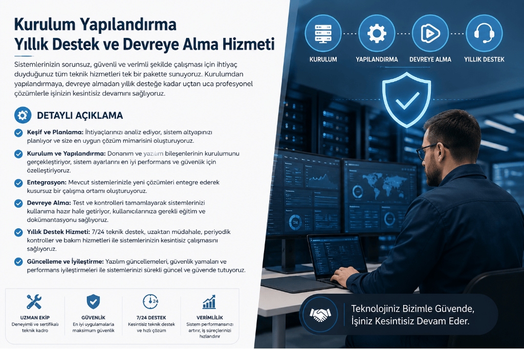 wifiAnten Kurulum Yapılandırma Yıllık Destek ve Devreye Alma Hizmeti