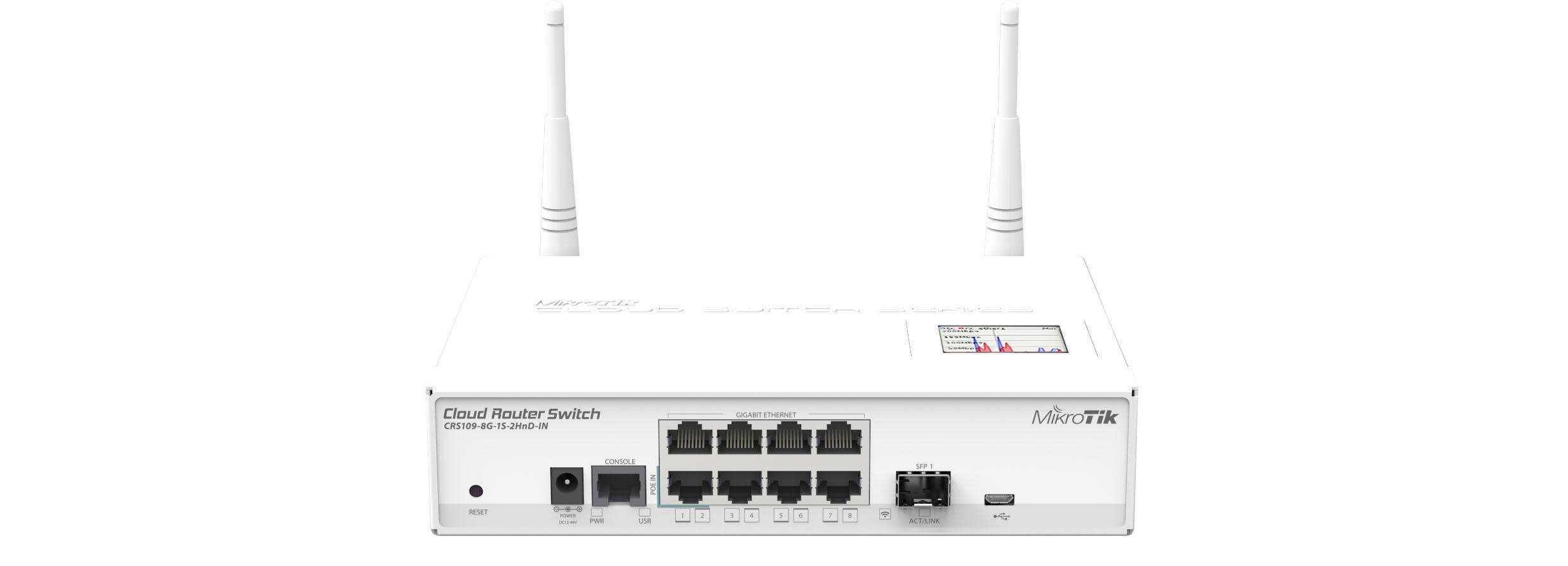 Mikrotik CRS109-8G-1S-2HnD-IN 8 PORT Gigabit Wireless Router Switch