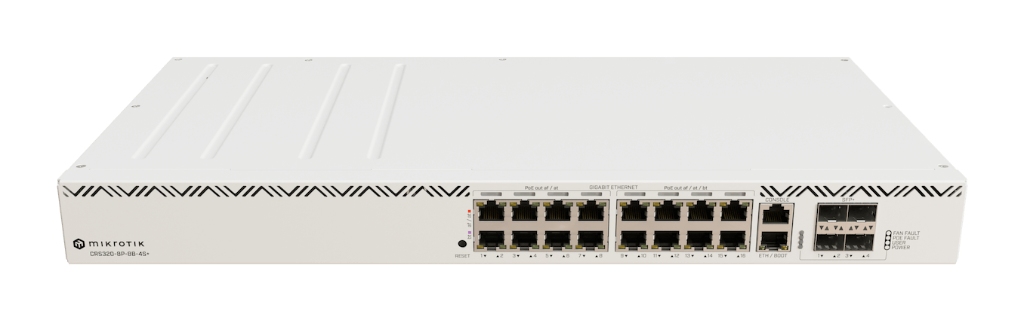 MikroTik CRS320-8P-8B-4S+RM 802.3bt PoE++, 8× af/at + 8× bt, 4× 10G SFP+, 600W PoE++ Switch ürün fiyat/ fiyatı, satış, Hemen Al, Sepete Ekle