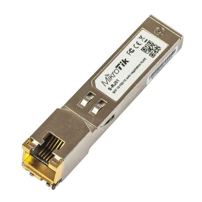 Mikrotik MikroTik S-RJ01 — 1.25G RJ45 SFP Bakır Modül • 100 m • Gigabit Dönüştürücü