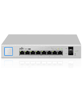 UBNT UniFi Switch 8 150W UBNT UniFi US-8-150W - UBNT UniFi Switch 8 Port 150W PoE+ Layer3 Yönetilebilir Switch - US-8-150W
